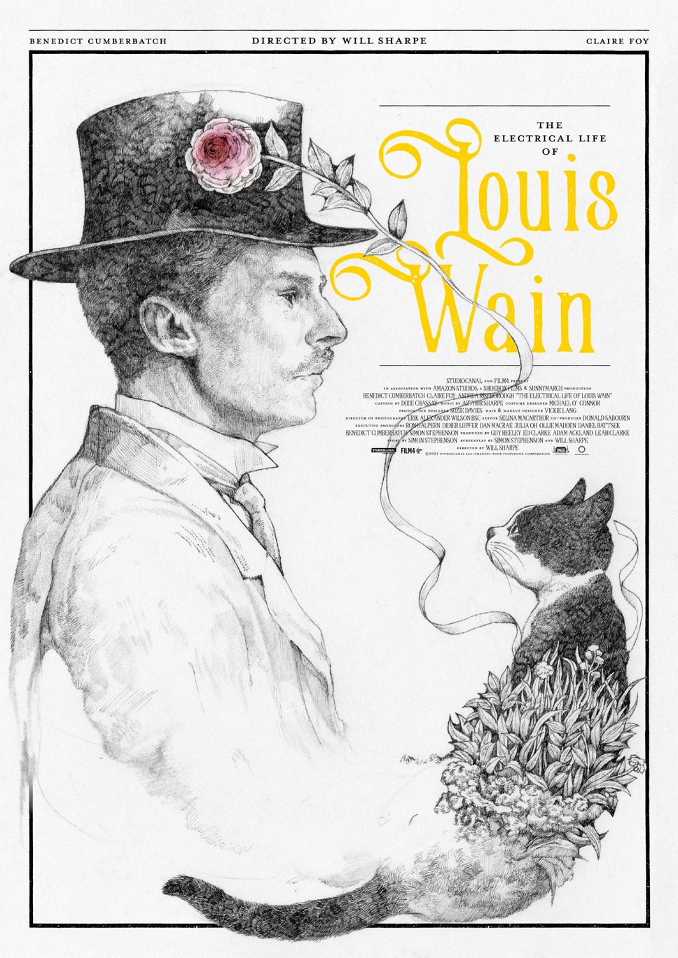 ルイス・ウェイン 生涯愛した妻とネコ 17枚目の写真・画像