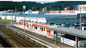 NHK連続テレビ小説「あまちゃん」ロケ地／三陸鉄道久慈駅ホーム