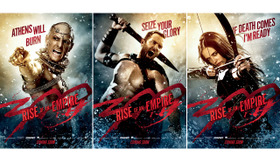 神王ク・セルクセス＆勇者テミストクレス将軍＆女戦士・アルテミシア／『300＜スリーハンドレッド＞～帝国の進撃～』　(C)2014 WARNER BROS.ENTERTAINMENT INC.