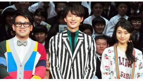 岡田将生＆忽那汐里＆宮川大輔／『オー!ファーザー』試写会