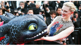 ドラゴンと戯れる、ケイト・ブランシェット／『ヒックとドラゴン2』(原題：HOW TO TRAIN YOUR DRAGON 2） in 第67回カンヌ国際映画祭