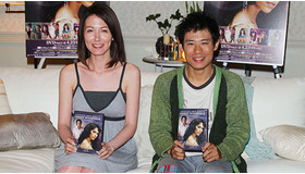 「ゴースト 〜天国からのささやき」CM現場にて　山本モナ＆伊藤敦史