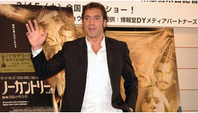 3月11日の来日記者会見に出席した際のハビエル・バルデム