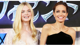 “黒”アンジェリーナ・ジョリー＆“白”のエル・ファニング／『マレフィセント』ジャパンプレミア