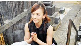 “お岩さん”のお墓がある妙行寺を訪れた、華原朋美／映画『喰女-クイメ-』