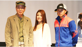 『神様のパズル』無重力会見にて　角川春樹、ASUKA、市原隼人