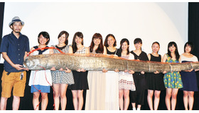 寉岡萌希＆武田梨奈＆佐藤玲＆樋口明日香＆石崎なつみ＆菅原瑞貴＆相葉香凛＆高木古都＆小野木里奈＆森田望智＆ウエダアツシ監督／『リュウグウノツカイ』初日舞台挨拶