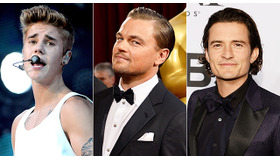 レオナルド・ディカプリオ＆ジャスティン・ビーバー＆オーランド・ブルーム -(C) Getty Images