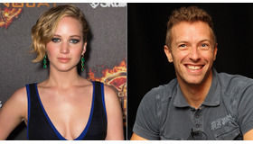 クリス・マーティン＆ジェニファー・ローレンス -(C) Getty Images