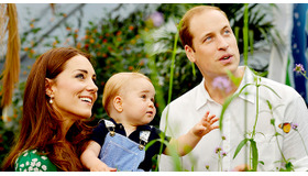 英ウィリアム王子＆キャサリン妃＆ジョージ王子 -(C) Getty Images