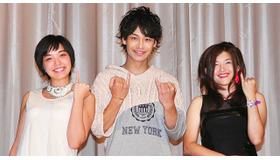 我妻三輪子＆小澤亮太＆竹葉リサ監督／『さまよう小指』初日舞台挨拶