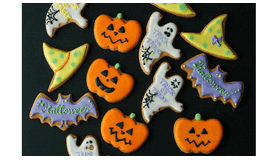 パレスホテル東京 ハローウィーンスイーツ　ハローウィーン クッキーひとつひとつが手作りのため、形や顔の表情が違っている。