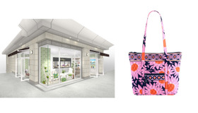 左：10月25日（土）オープンのヴェラ・ブラッドリー代官山店 右：代官山店限定商品