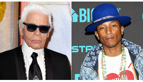 カール・ラガーフェルド＆ファレル・ウィリアムス -(C) Getty Images