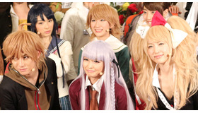 本郷奏多（苗木誠役）＆岡本玲（霧切響子役）＆神田沙也加（江ノ島盾子役）／舞台「ダンガンロンパ THE STAGE ～希望の学園と絶望の高校生～」公開稽古