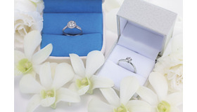 銀座ダイヤモンドシライシのプロポーズリング。