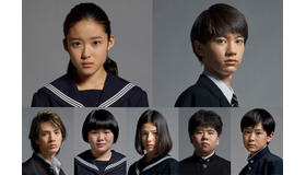 （左上より）藤野涼子＆板垣瑞生＆清水尋也＆富田望生＆石井杏奈＆前田航基＆望月歩／映画『ソロモンの偽証』