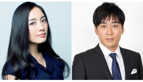 「第56回輝く！日本レコード大賞」で総合司会を務める。仲間由紀恵＆安住紳一郎（TBSアナウンサー）／(C) TBS