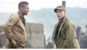 ブラッド・ピット＆ローガン・ラーマン／『フューリー』（C）Norman Licensing, LLC 2014