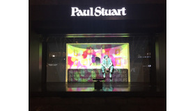 ポール・スチュアート青山店ウインドーに、限定プロジェクションマッピング！