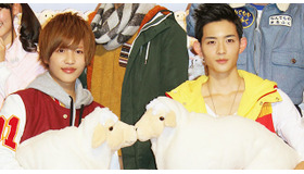 志尊淳（ライト／トッキュウ1号）＆竜星涼（桐生ダイゴ／キョウリュウレッド）／『烈車戦隊トッキュウジャーVSキョウリュウジャー THE MOVIE』完成披露試写会