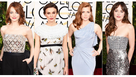 エマ・ストーン＆キーラ・ナイトレイ＆エイミー・アダムス＆ダコタ・ジョンソン／第72回ゴールデン・グローブ賞-(C) Getty Images