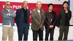 左から井筒和幸監督、大森一樹監督、崔洋一監督、阪本順治監督、李相日監督。