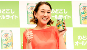 結婚1周年迎え幸せいっぱいのSHELLY／「キリン のどごし オールライト」新CM発表会