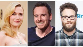 マイケル・ファスベンダー＆セス・ローゲン＆ケイト・ウィンスレット -(C) Getty Images