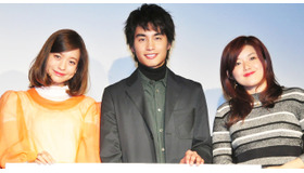 中村蒼＆野崎萌香＆竹葉リサ（監督）／「ゆうばり国際ファンタスティック映画祭2015」