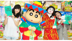 指原莉乃＆「日本エレキテル連合」中野聡子・橋本小雪／『クレヨンしんちゃん オラの引越し物語 ～サボテン大襲撃～』公開アフレコ