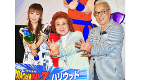 中川翔子（予言魚役）＆野沢雅子（孫悟空役）＆中尾隆聖（フリーザ役）／『ドラゴンボールZ 復活の「F」』完成披露試写会