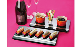 「シャングリ・ラ ホテル 東京」で6月1日（月）～30日（火）までの期間、提供される「FAUCHON アフターファイブ」。フォアグラ、サーモン、ピスタチオのエクレアなど登場。