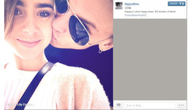 リリー・コリンズインスタグラムよりキャプチャ- (C) 2015 Lily Collins