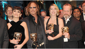 BAFTA受賞者たち。（左から）ペネロペ・クルス、ミッキー・ローク、ケイト・ウィンスレット、テリー・ギリアム監督　-(C) Rex Features/AFLO