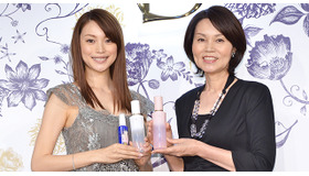 蛯原友里、蛯原真由美さん／資生堂「ベネフィーク」新シリーズ発表会