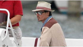 新作『The Rum Diary』（原題）ロケ撮影地でのジョニー・デップ -(C) Splash/AFLO