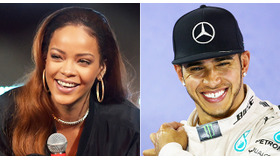 リアーナ＆ルイス・ハミルトン-(C)Getty Images