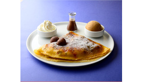 「マックス ブレナー チョコレートバー」（本館1Ｆ）の「マロン＆セサミクレープブリュレ」（1,550円）