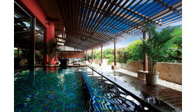 天然温泉「ちゅらスパ」露天風景。