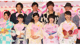 秋月三佳＆小芝風花＆石井杏奈＆小野花梨＆上原実矩＆塚本高史＆磯村勇斗＆山本裕典＆川村泰祐監督／『ガールズ・ステップ』完成披露試写会