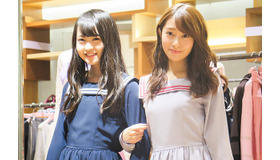 新宿伊勢丹に来店した、「乃木坂46」の伊藤万理華＆桜井玲香