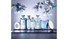 ブルガリ オ・パフメ オーテブルー オーデコロン（75mL／10,300円）、ブルガリ オ・パフメ オーテブルー シャンプー&シャワージェル（200mL／5,000円）、ブルガリ オ・パフメ オーテブルー ボディミルク（200mL／6,600円）、ブルガリ オ・パフメ オーテブルー キャンドル デラックス（325g／13,300円）、ブルガリ オ・パフメ オーテブルー ソープ（150g×3個／7,800円）