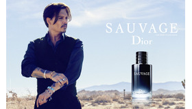 ジョニー・デップ、ディオールの10年ぶりに発売したメンズフレグランス「ソヴァージュ」のアイコンに