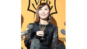 市川由衣／シャンパンラウンジ「ヴーヴ・クリコ×ジョエル・ロブション ポップアップラウンジ」オープニングイベント　photo：阿部哲也