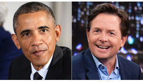 米オバマ大統領＆マイケル・J・フォックス-(C)Getty Images