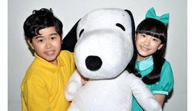 『I LOVE スヌーピー THE PEANUTS MOVIE』鈴木福、芦田愛菜／photo：Hayato Ishii