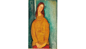 アメデオ・モディリアーニ 《ジャンヌ・エビュテルヌの肖像》1919年 / 92.3 × 54.5 cm / 油彩・カンヴァス