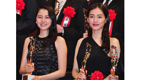 長澤まさみ、綾瀬はるか／第70回毎日映画コンクール表彰式