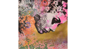 スタティック「SHANTI」（シルクスクリーン、スプレーペイント）